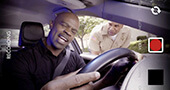Selfie Dad Movie Michael Jr. as Ben Marcus getting pulled over